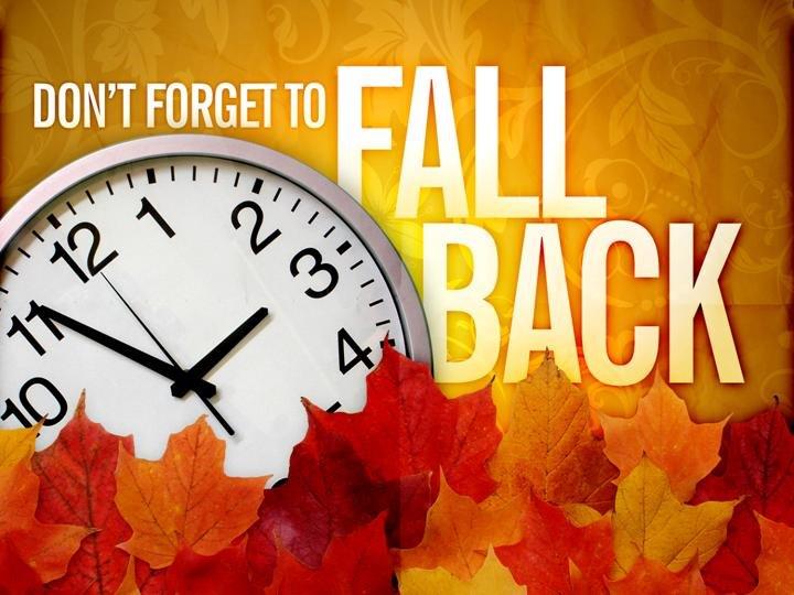 just a reminder... turn your clocks back one hour before you go to